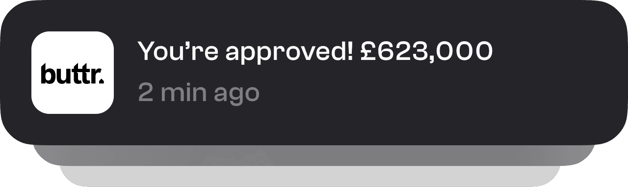 Buttr phone notification with approved spending limit