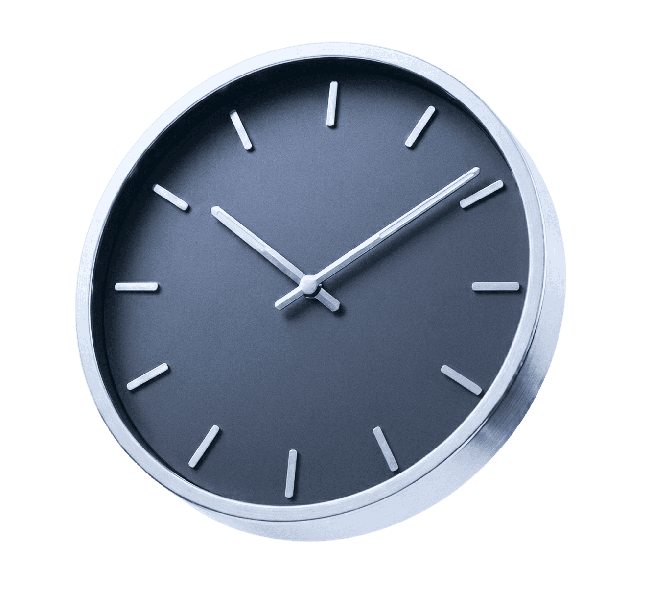 Dark minimalist wall clock